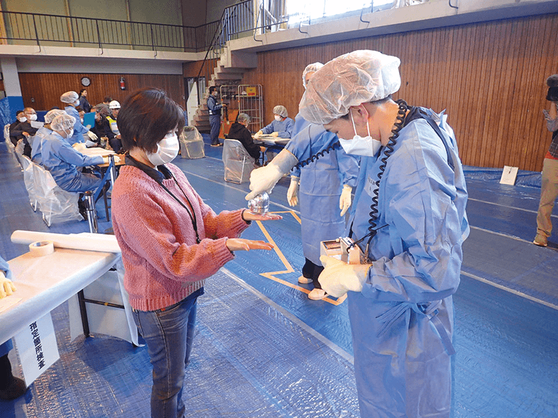 北海道原子力防災総合訓練の様子